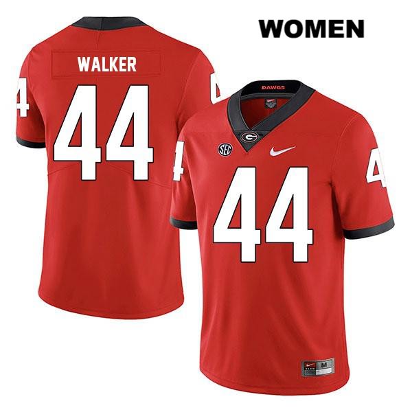 Georgia Bulldogs Women's Travon Walker #44 NCAA Legend Authentic Red Nike Stitched College Football Jersey ALZ7556RC